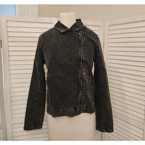 Doe & Rae Black Jean Jacket Size M